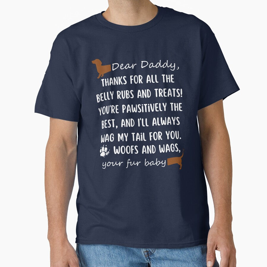 Happy Fathers Day To The Best Dog Dachshund Dad by WildPalette-Art