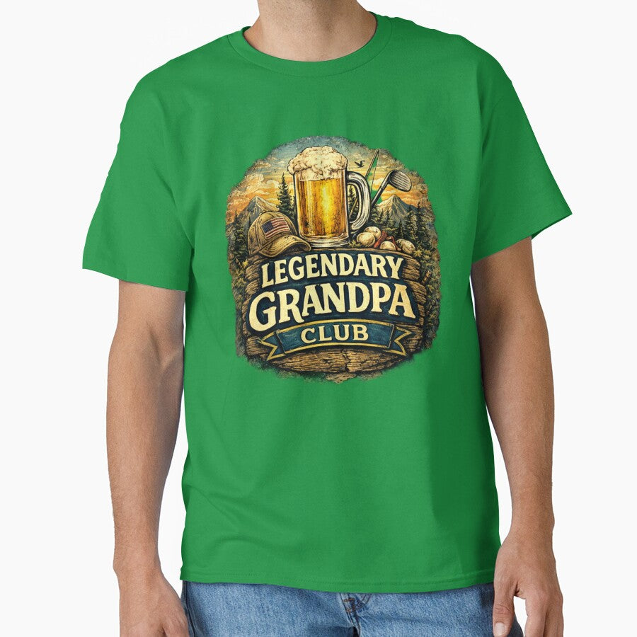 Legendary Grandpa Shirt – Best Grandpa Ever Gift, Funny Cool Granddad Tee, Father’s Day Grandpa Shirt by TKOprintdesigns