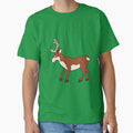 Red Reindeer with Antlers by Grifynne