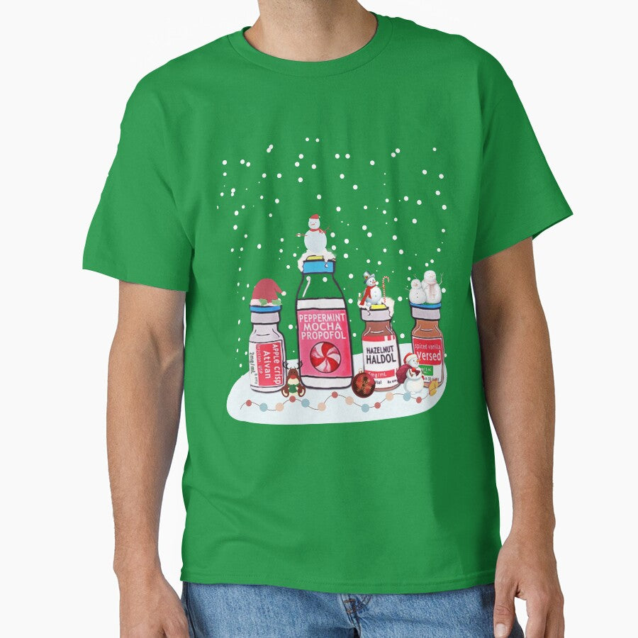Peppermint Mocha Propofol Shirt, Cute Christmas Nurse Shirt, Rn Crna Winter Pacu ER Ed Icu anesthesia Xmas Anesthetist by Morja2015