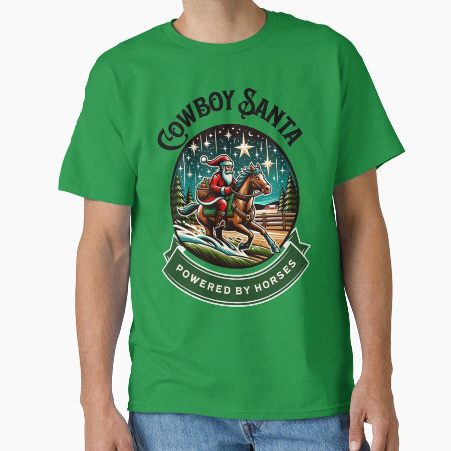 Cowboy Santa Powered by Horses Southern Christmas by AgeDevs