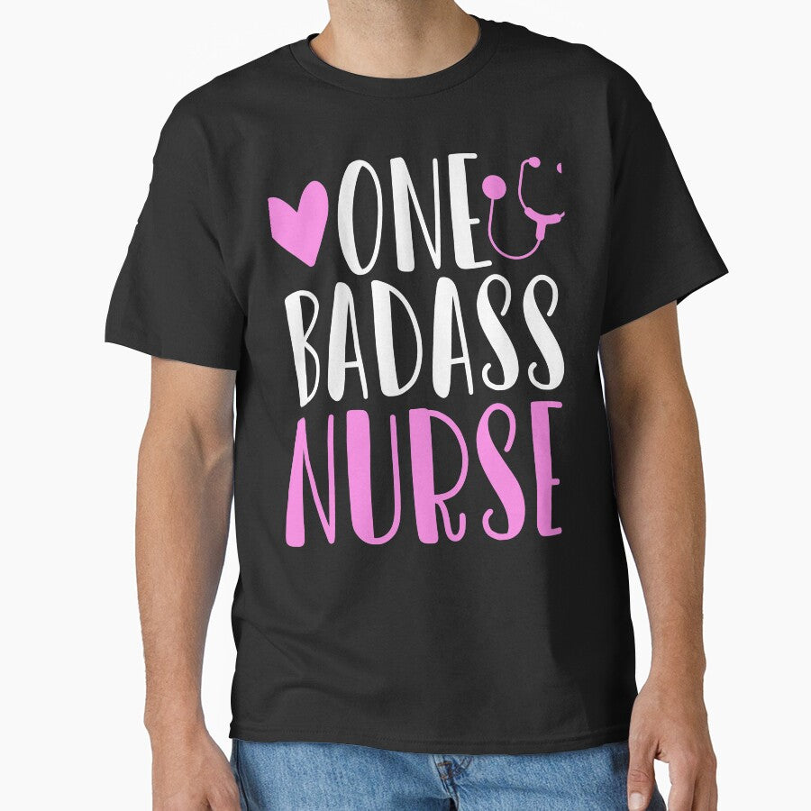 one badass nurse funny rn nursing gift cute nurses medical stethoscope by tiffanator606