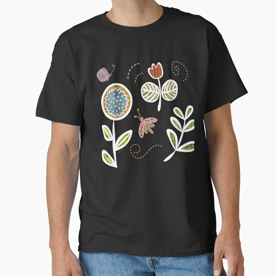 Retro 50s inner child - hygge scandi butterfly country garden. Caroline Laursen original by Caroline Laursen