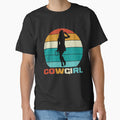 Vintage Retro Cowgirl: Best Funny Gift for Cowgirl Lovers by FamousShirts