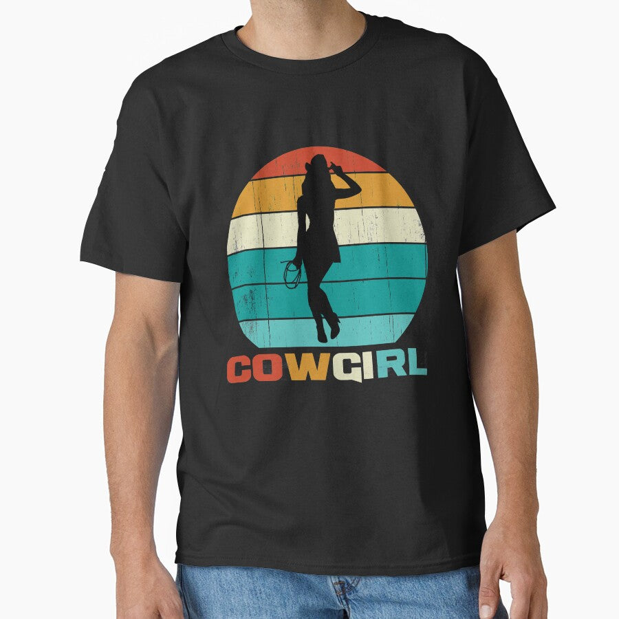 Vintage Retro Cowgirl: Best Funny Gift for Cowgirl Lovers by FamousShirts