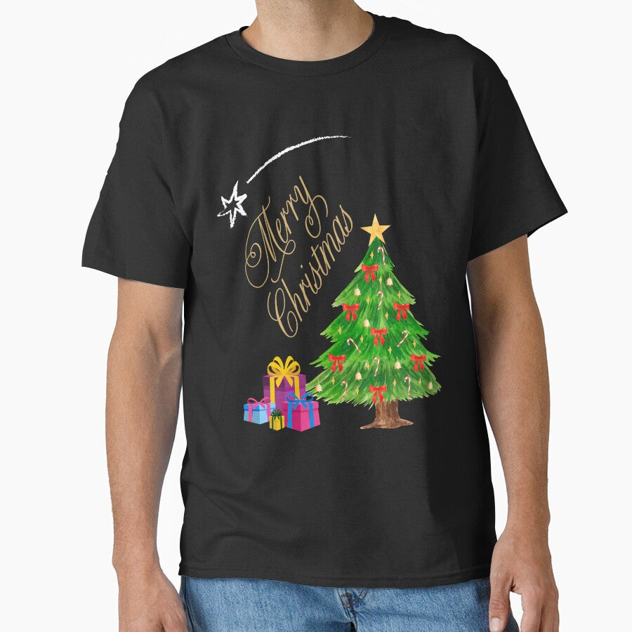 Christmas tree with presents and Bethlehem star by EazyPeakStore