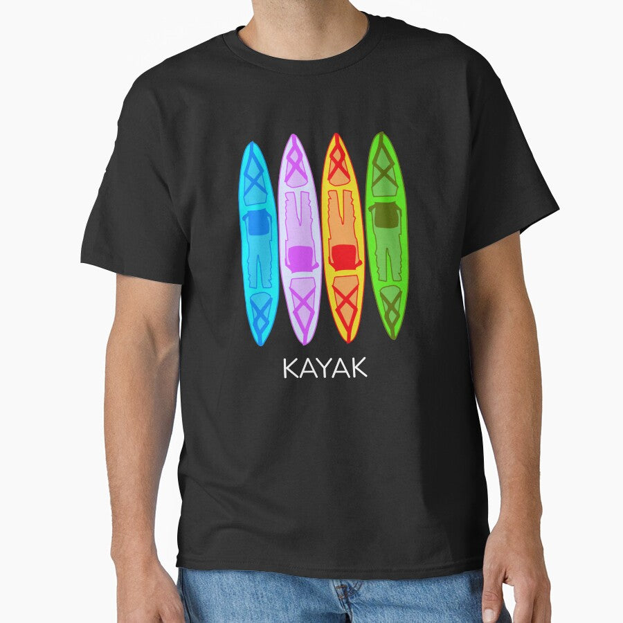 Kayak paddle boat in different colors by lydiavine