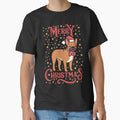 Merry Christmas Cute christmas french bulldog dog illustration by Yarafantasyart