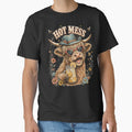 Hot Mess Leopard Highland Cow Funny Coffee Lover Graphic by DoArtITa