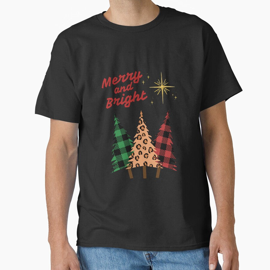 Merry and Bright Flannel and Leopard Christmas Trees by SimpleSteve