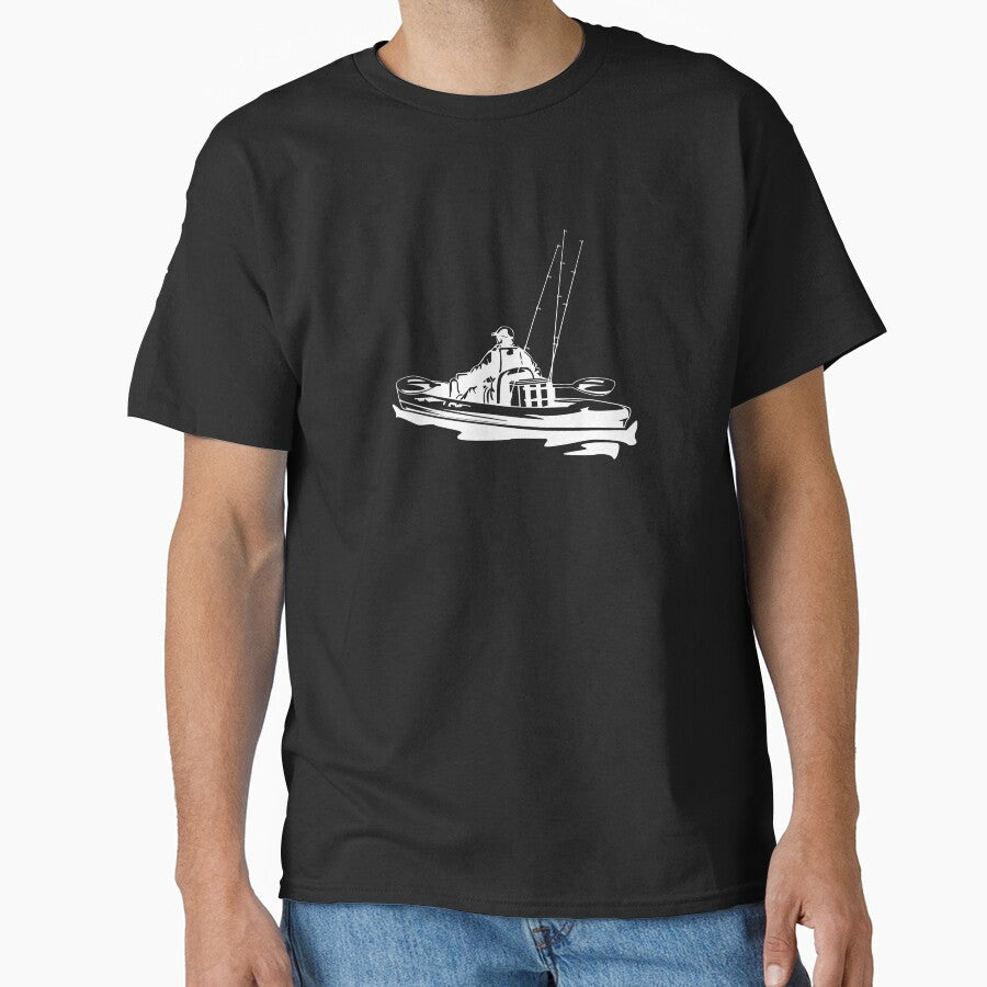 kayak fishing,gift for kayaking lovers by Space Art