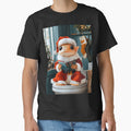Axolotl Santa Comfy Holiday Humor Christmas Creature Cozy Toilet Scene by mildaclairmo