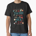 Funny Christmas Teacher Gift I'm A Teacher Of Course I'm On The Nice List by Sapphire Star