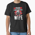 Proud Firefighter Wife Birthday Gift by haselshirt