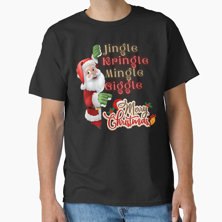 Jingle, Kringle, Mingle, Giggle, Merry Christmas by Athieoshop