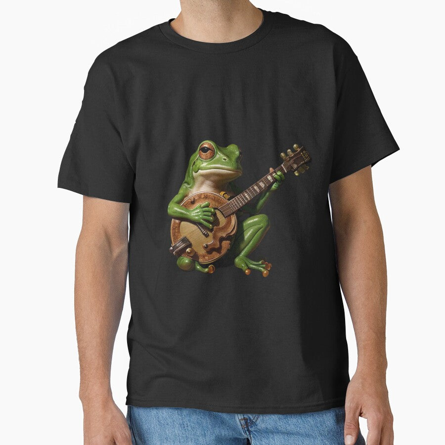 Frog playing banjo"frog lover by Obinne