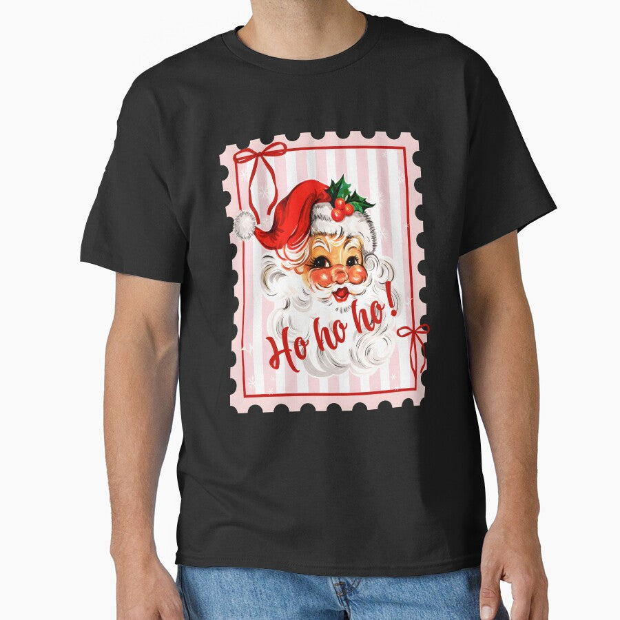 Ho Ho Ho Santa Christmas Stamp by chizuneart