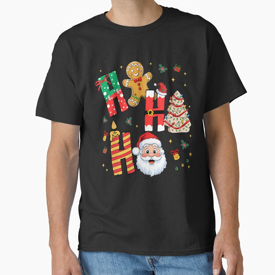 Tree Cake Gingerbread Christmas Ho Ho Funny Santa Claus Men by facegm