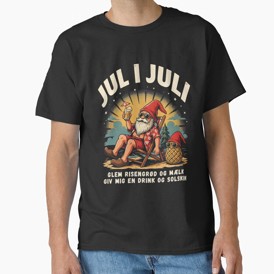 Jul I Juli – Danish Christmas Nisse Julemanden Funny Summer Shirt Denmark Christmas Gift V4 by DarylWelsh2024