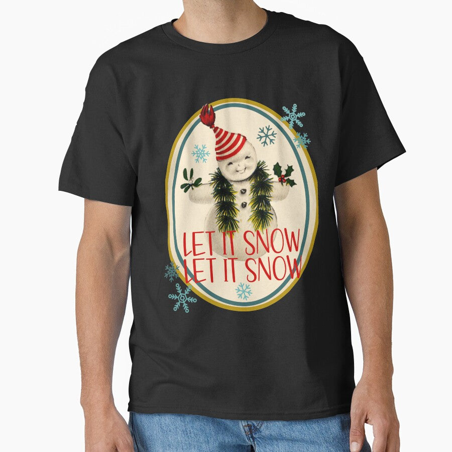 CUTE VINTAGE SNOWMAN by sandpiperstudio