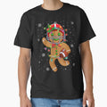 Gingerbread Santa Hat Playing Football Christmas Tree Lights by EileenDeana