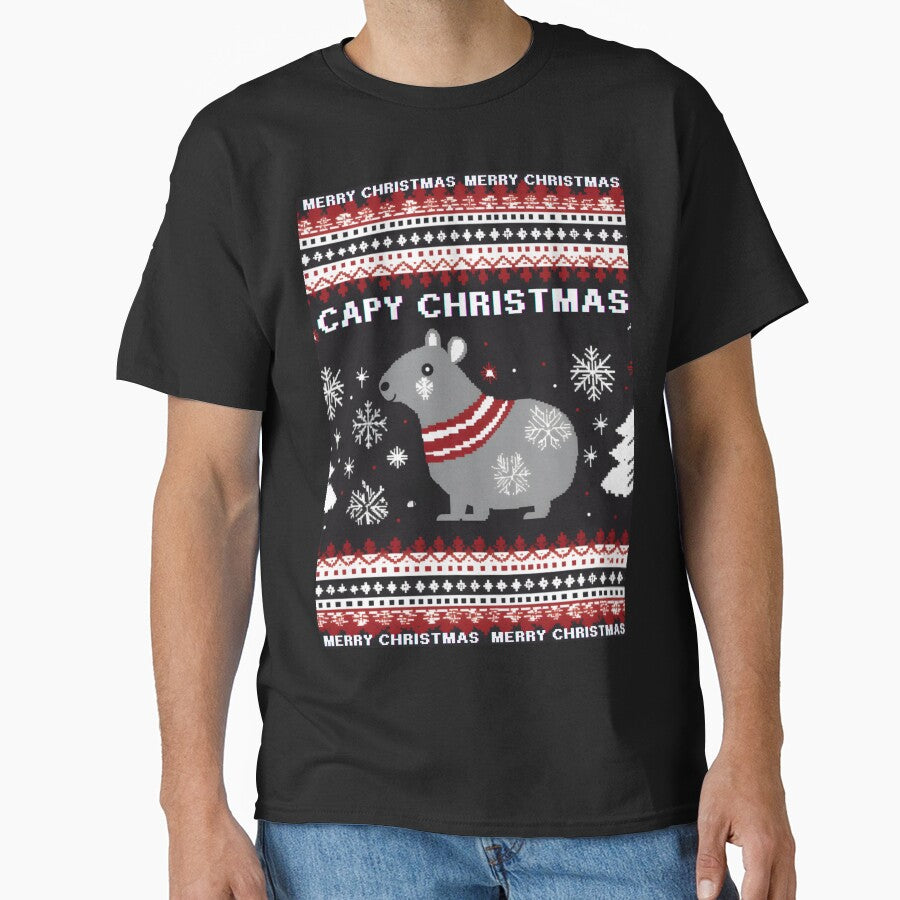 Capybara ugly christmas sweater by DigitalArtAJP