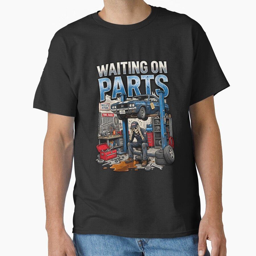 Skull Mechanic Garage Waiting On Parts by netimdomains