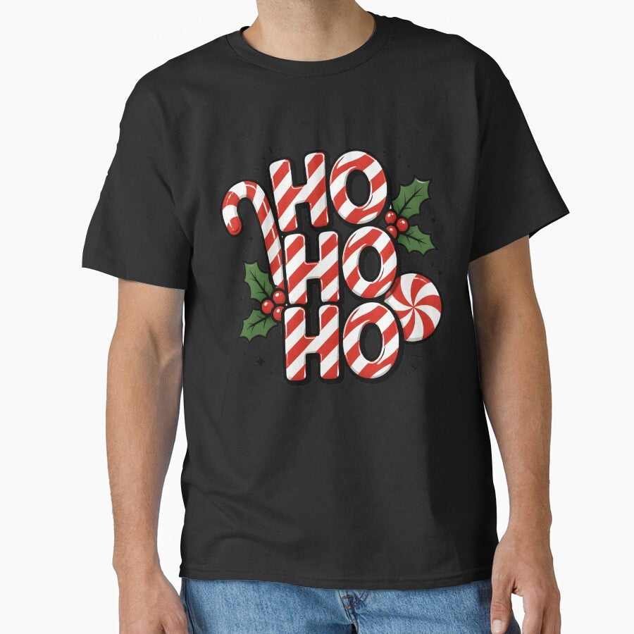 Ho Ho Ho Candy Cane and Peppermint Christmas Design by KristenosNehk