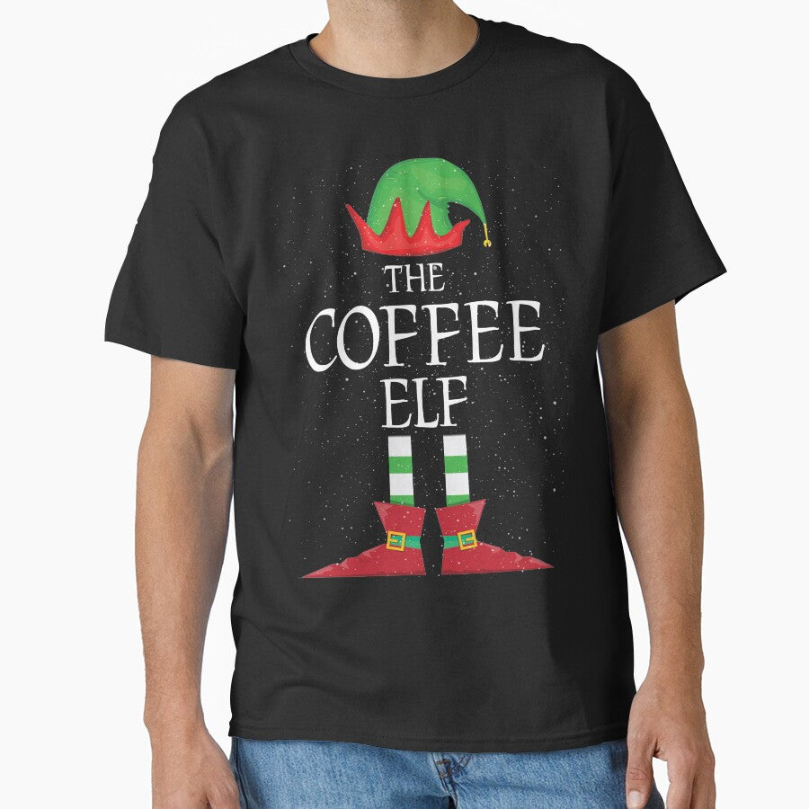Coffee Elf Family Matching Christmas Group Funny Gift by Teejamson