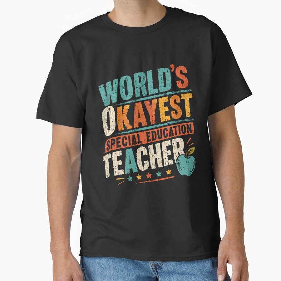World's Okayest Special Education Teacher Funny Educator Gift by HumansStuck12