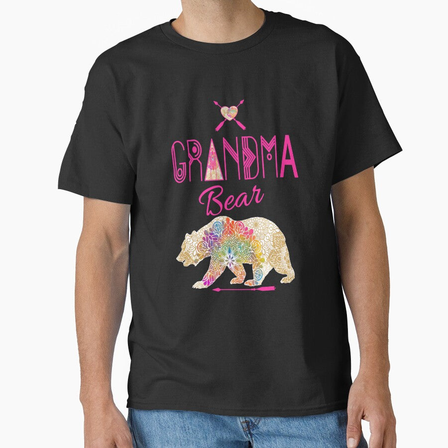 Grandma Bear Tribal Mandala Family Vacation & Camping Gift Design by Sapphire Star