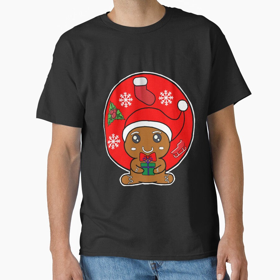 Kawaii Christmas Gingerbread Man Gift by GarnersDesigns