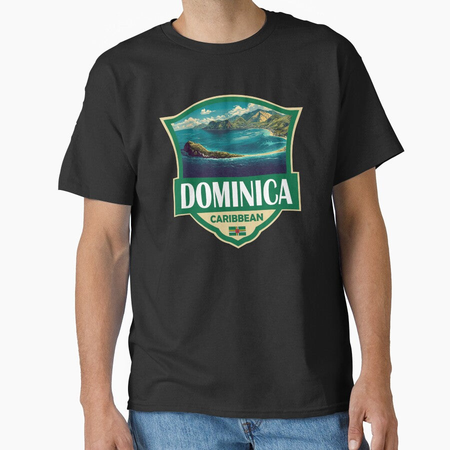 Dominica Illustration Retro Badge by KrisSidDesigns