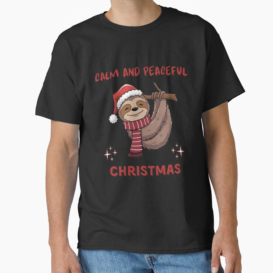Calm and peaceful Christmas,   Lazy Christmas Sloth , Santa's little helper, Be happy, calm and peaceful by KolorellaS