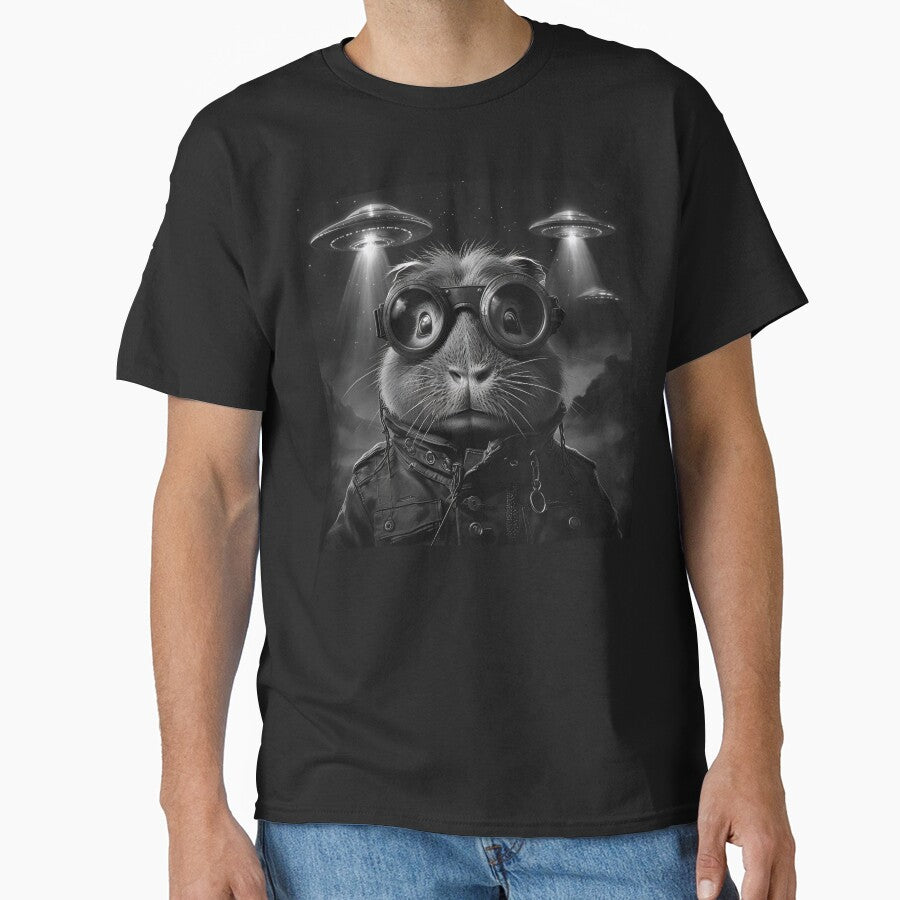 Funny Capybara With UFOs by Topmaxdesign