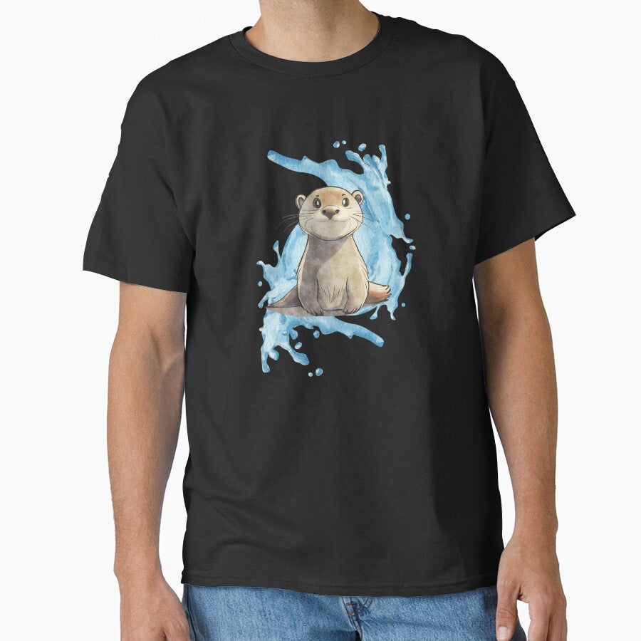 Cute Otter T-Shirt and Gifts For Otter Lover, Animal Lover by Kenny789