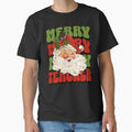 Merry Teacher Cute Vintage Santa Christmas by NoonMoonApparel