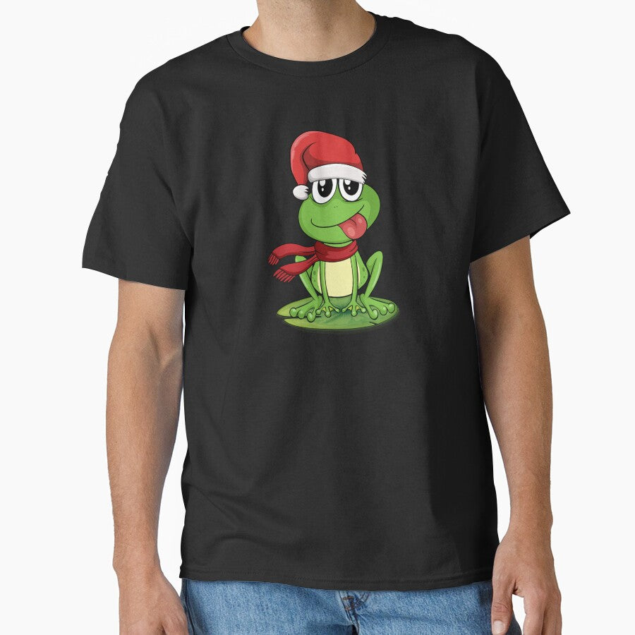 Funny kawaii christmas frog by Donutlovers