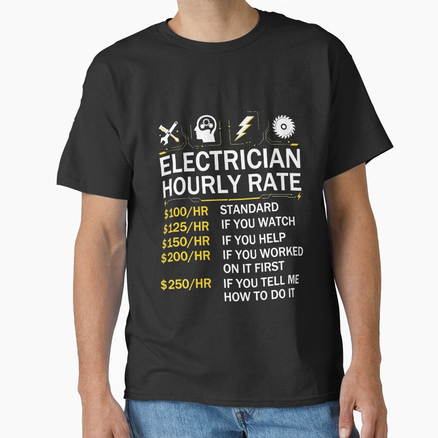 Electrician Hourly Rate Funny Job Humor by Neenagirl2220