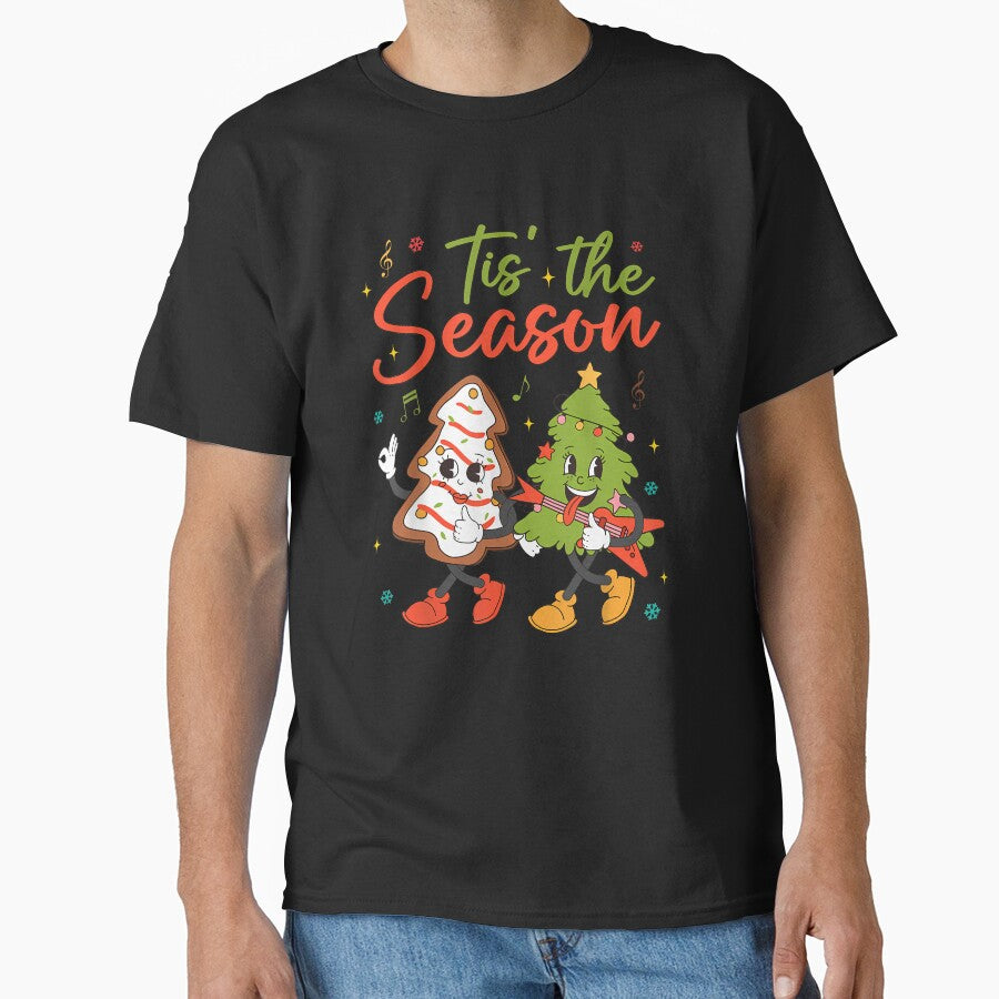 Tis The Season Christmas Tree Cake Funny Christmas Tree Kids by cawtoon