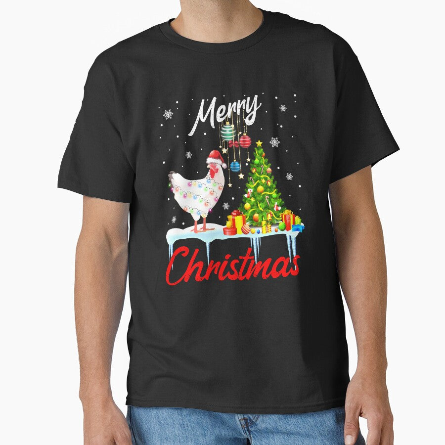 Christmas lights bird, cute hen by MoSaid