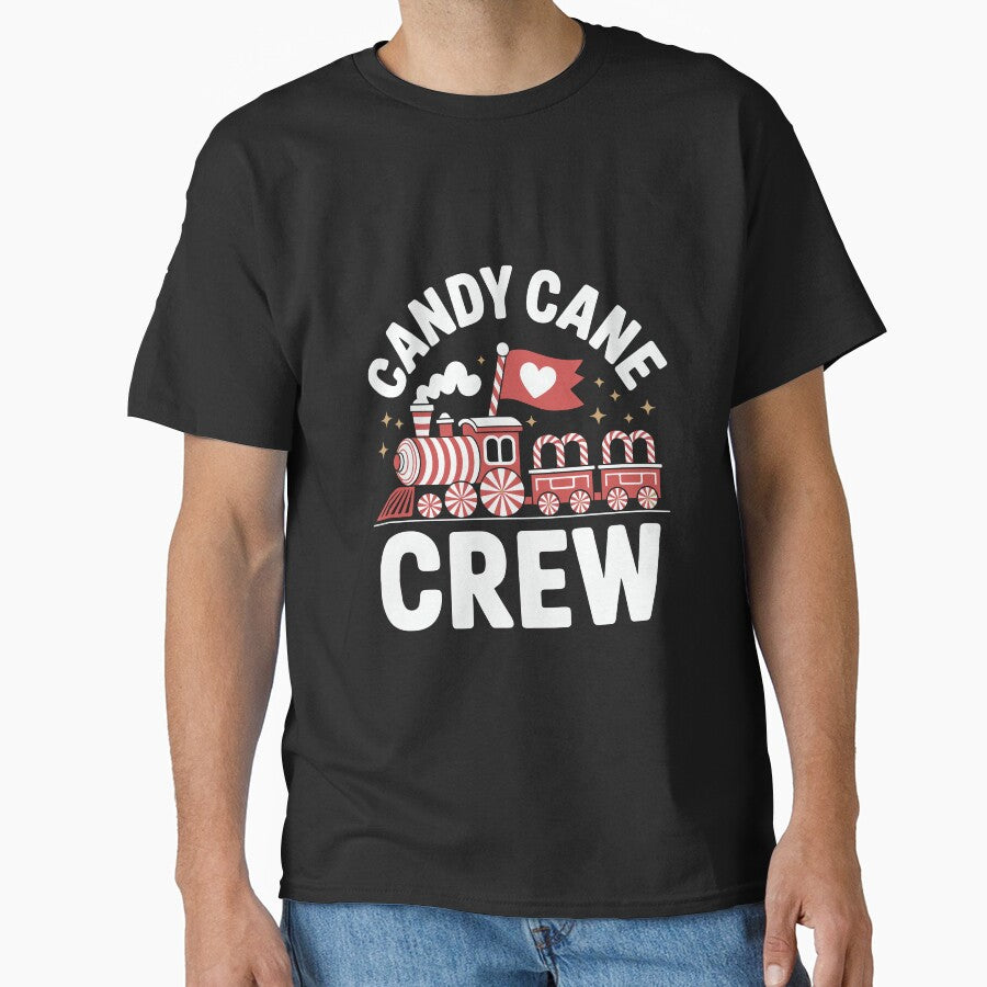 Candy Cane Crew Peppermint Train Christmas Family Men Women Kids by clothesy7