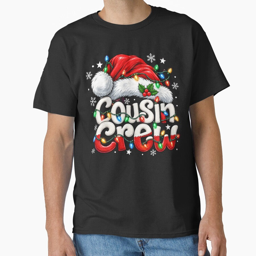 Cousin Crew Santa Hat Christmas Lights by DYAFLK