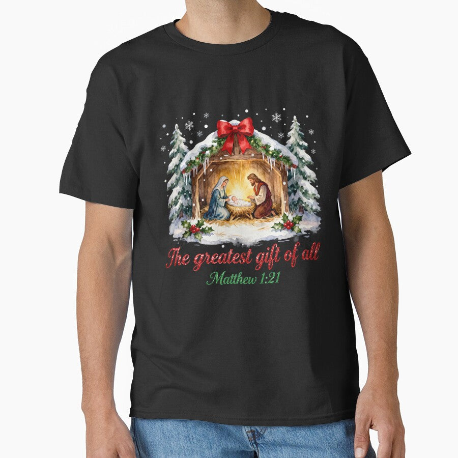 Matthew 1:21 Coquette Christmas Greatest Gift Of All by Verbutler