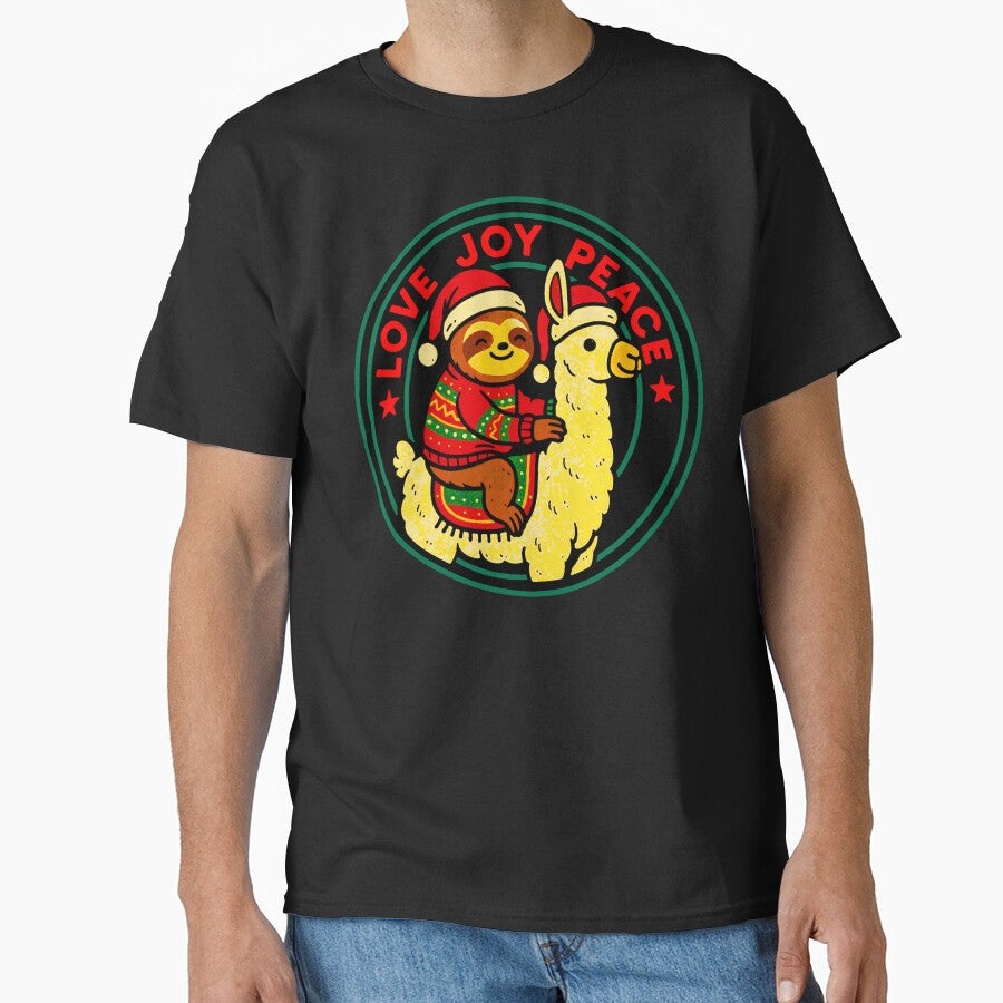 Love Joy Peace Sloth Llama by plushism