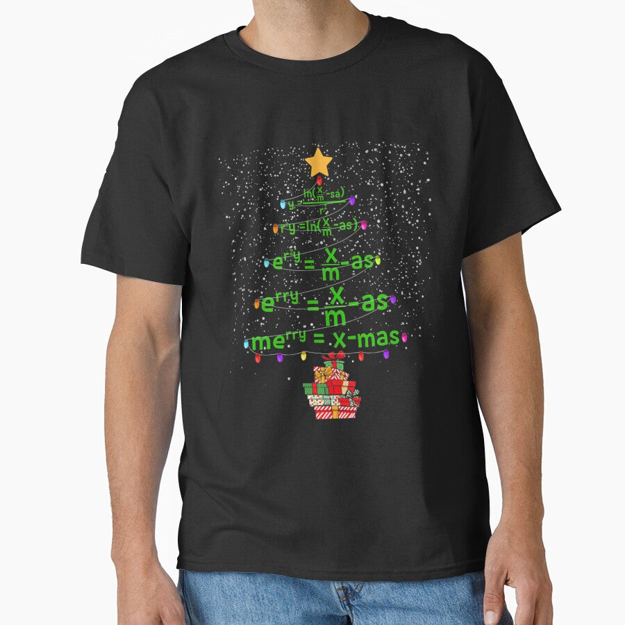 Math Teacher Christmas Tree Funny Christmas Math for Teacher by teerich