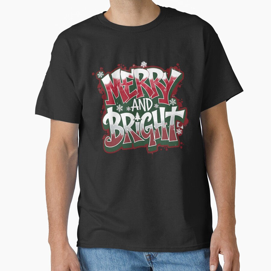 Merry And Bright Graffiti Christmas Funny XMAS by KRTstudio