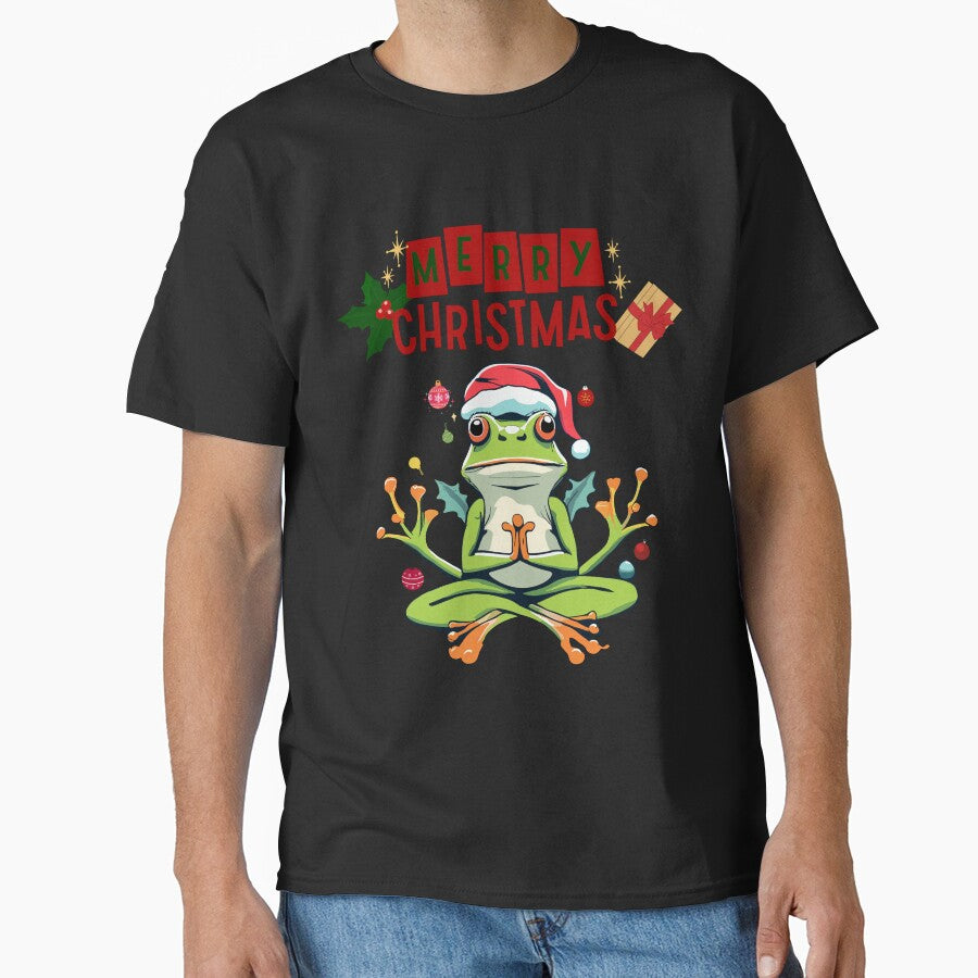 Merry Christmas Yoga Frog by Sofia Rose Design ⭐️⭐️⭐️⭐️⭐️