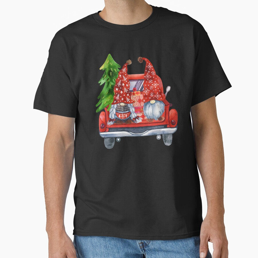 Gnomes Truck Christmas, Cute Design Tree Xmas Gnomes On their way home for Christmas by PrintOfi