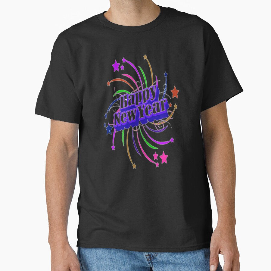 Happy New Year Abstract Lettering Design,4, Howdy New Year,New Years Celebration, New Years Eve Countdown by Adri Barnard